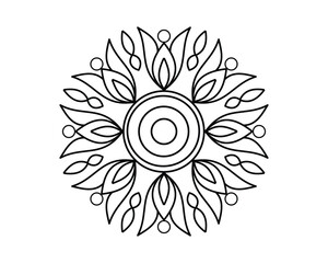 unique and simple mandala design