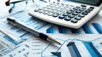 A photography of accounting computer