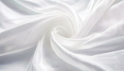 Illustration of the texture of a silk fabric in white color. - obrazy, fototapety, plakaty