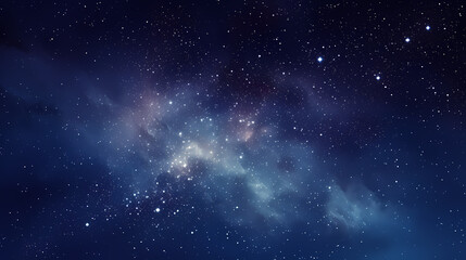 Night sky with stars and milky way