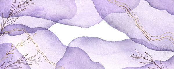 lavender watercolor abstract background - 761537374