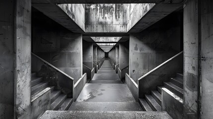 Fototapeta premium brutalism tunnel