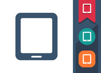 Tablet Icon. Screen, Touchscreen