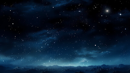 Fototapeta premium A night sky filled with countless stars
