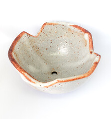 The ceramic cup has been adapted for planting small pot plants - 761541164