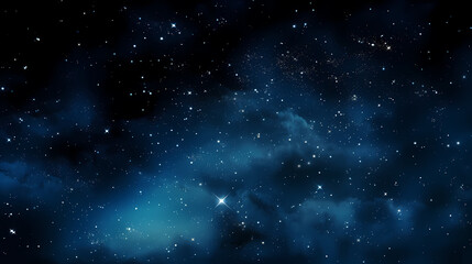 Naklejka premium A night sky filled with countless stars