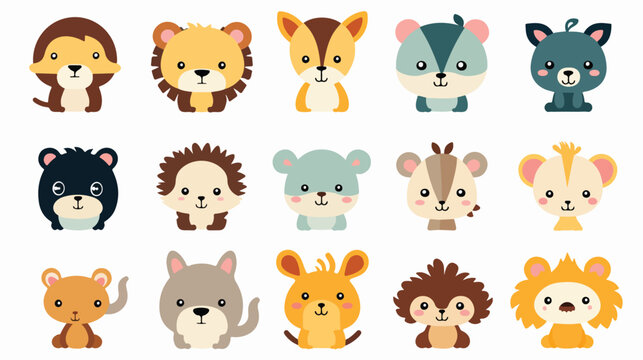 Cute and simple animal designs for kids
