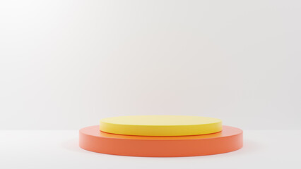 3D rendering abstract shape podium product background