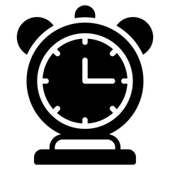 Alarm Clock Solid Icon