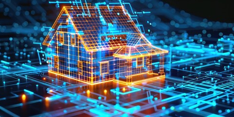 A Photo of digital house model