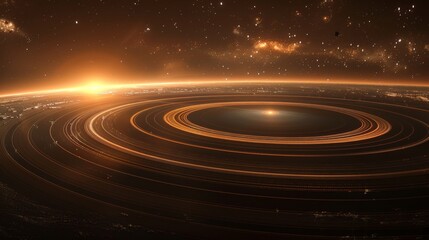 Stunning Cosmic Rings Around a Bright Star