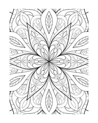 vector outline mandala for coloring book. decorative round ornament