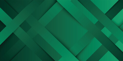 shining banner background and layer elements vector for presentation. abstract geometric. green gradient. Memphis. graceful. modern style.