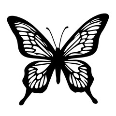 Butterfly Silhouette Indiv black-05 