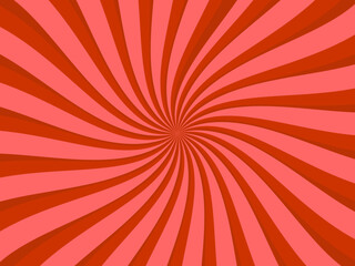Swirl radial pattern retro background.