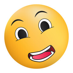 3D Emoticons with various expressions