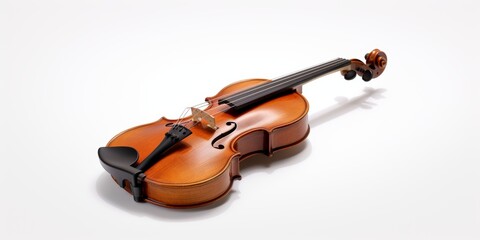 violin on white background Generative AI