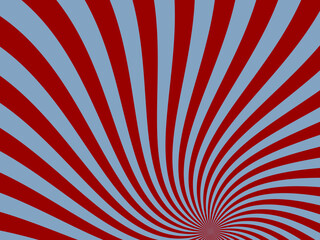 Swirl radial pattern retro background.