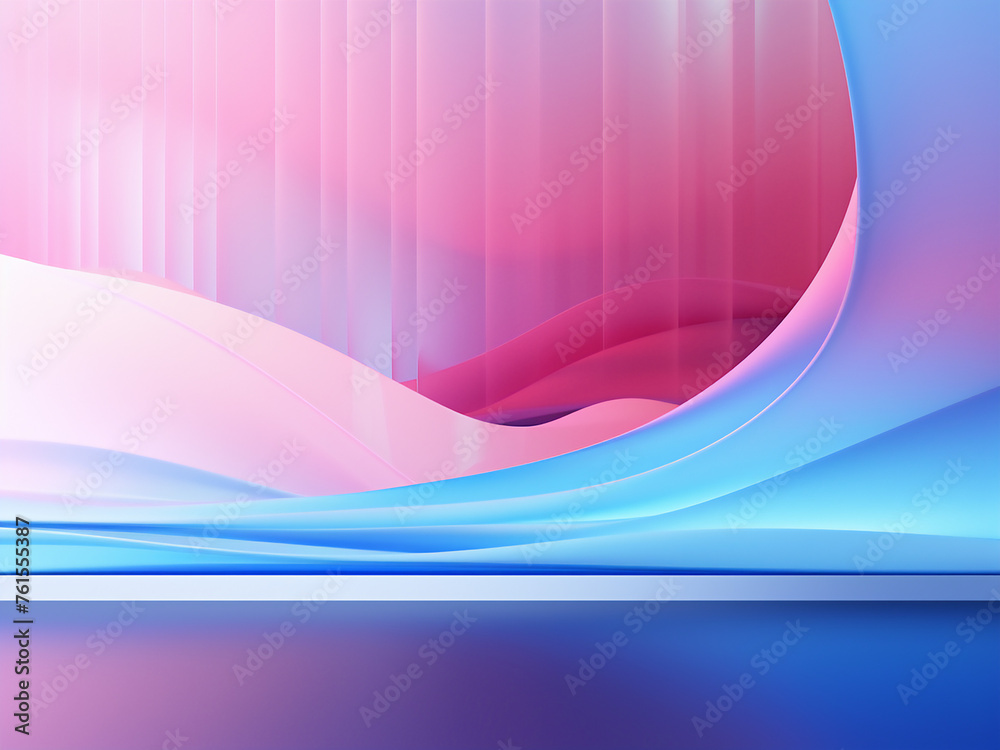 Wall mural mesmerizing curves background, a geometric wonder. ai generation.