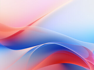 Obraz premium Curves on a radiant surface. AI Generation.