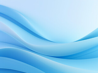 Geometric art: Curves blue background. AI Generation.