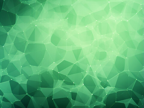 Greenery meets intricate design: Fractals on a green background image. AI Generation.