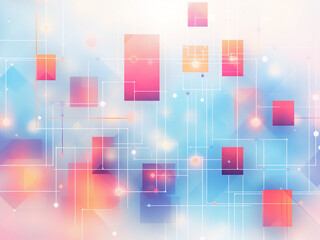 Obraz premium An engaging geometric design for a bright background. AI Generation.