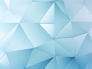 A blue geometric masterpiece as an image. AI Generation.