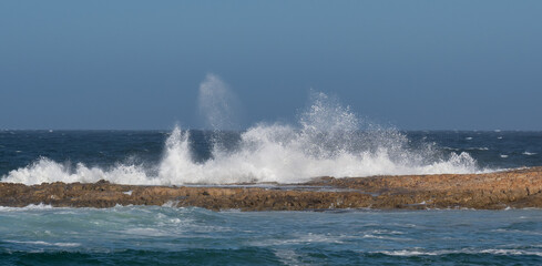 Indischer Ozean und die Küste bei Tsitsikamma Südafrika