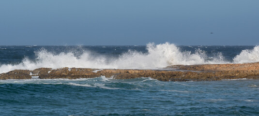 Indischer Ozean und die Küste bei Tsitsikamma Südafrika