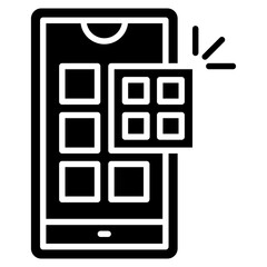 Mobile App Icon For Design Elements