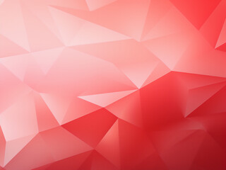 Vibrant Polygon Red Background Image. AI Generation.