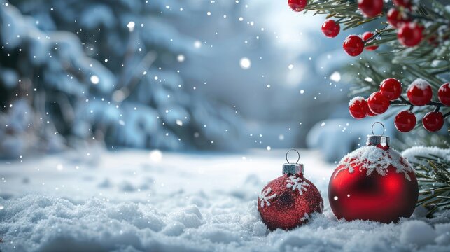 An image of winter holiday background