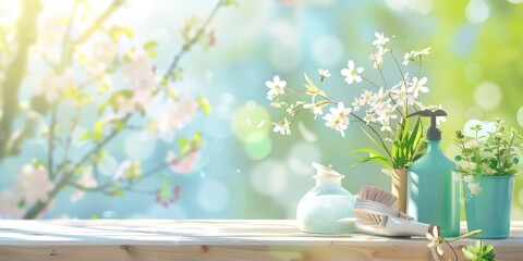 An image of spring clean background 