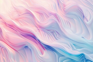 Obraz premium Flowing Silk Fabric of Pastel Colors