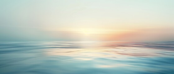 Obraz premium Dawn’s Gentle Embrace on the Tranquil Ocean