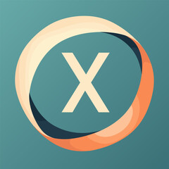 Obraz premium Sustainable Fashion Brand Letter style logo, Single letter logo