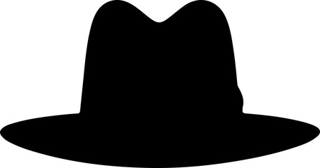 Black Fedora Hat: A Timeless Symbol of Style and Sophistication - obrazy, fototapety, plakaty
