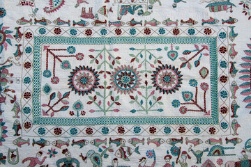 Discover the artistry of intricate hand-sewn Nakshi Kantha, a timeless Bangladeshi textile tradition blending colorful designs and cultural heritage through exquisite stitching