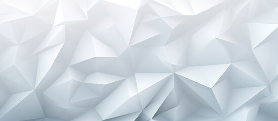 Abstract geometric white polygonal background with depth of field and motion blur effects.