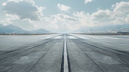 airplain in the runway of the white airport