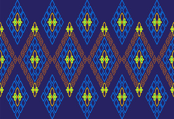 Painting with multi-colored rectangular frame patterns connected together.