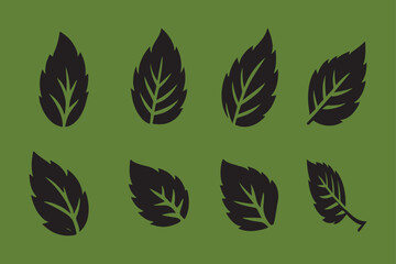 Silhouette Vector design of a leaf