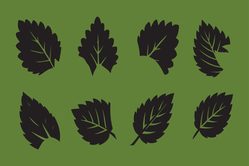 Silhouette Vector design of a leaf