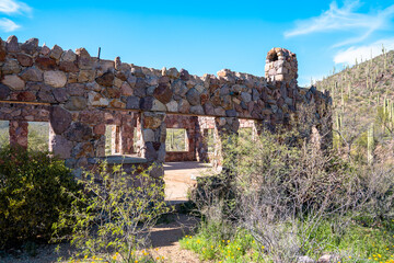 Bowen Stone Homestead Ruins, Tucson Mountain Park in Tucson Arizona