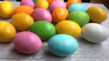 Uova colorate per la Pasqua.