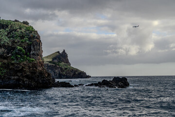 Fototapeta na wymiar Coast Reis Magos of the island of Madeira , Portugal 
