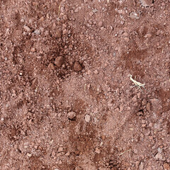 Textura de arena y rocas rojiza de área de construcción para usar en programas de diseño 3D y arquitectura