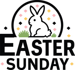 Best Happy Easter Sunday Vector Typography
