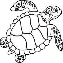Sea Turtle coloring pages. Sea Turtle outline for coloring book